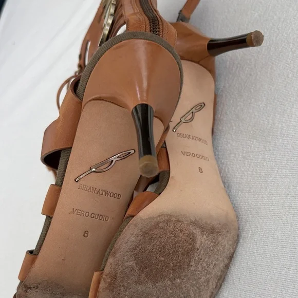 Brian Atwood Brown Gladiator Heels - Picture 3 of 4